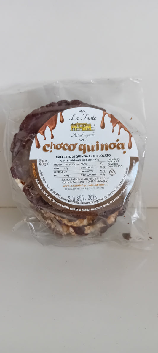 Quinoa and chocolate biscuits