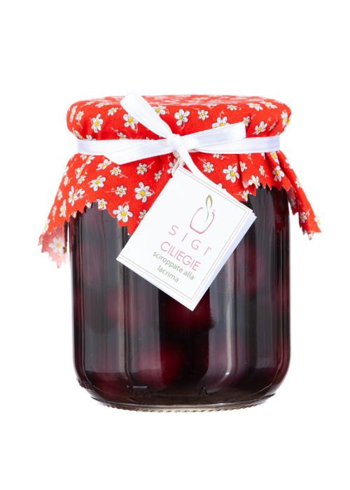 Cherries in syrup with "Lacrima di Morro d'Alba"