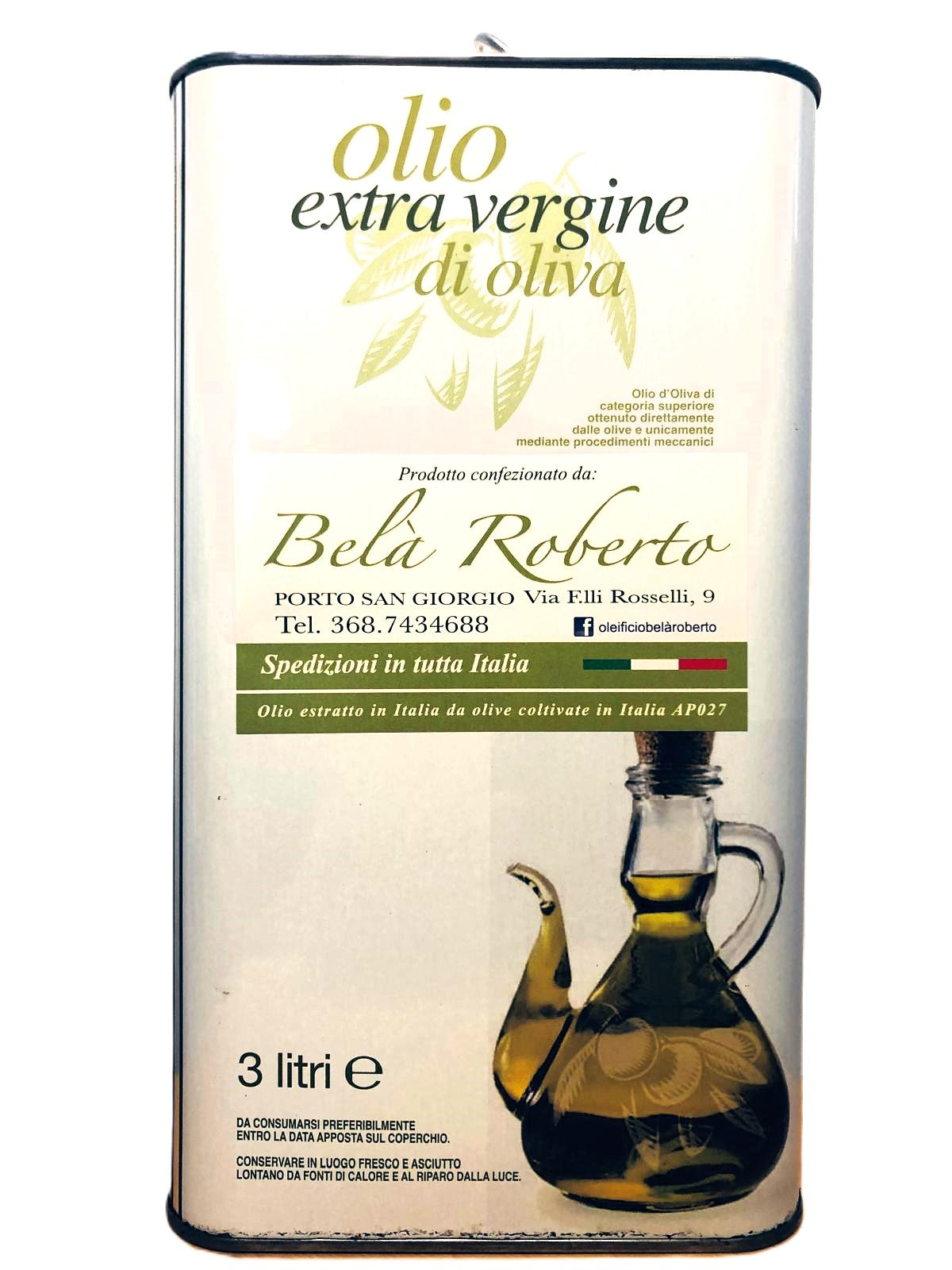 Extra virgin olive oil 3Lt