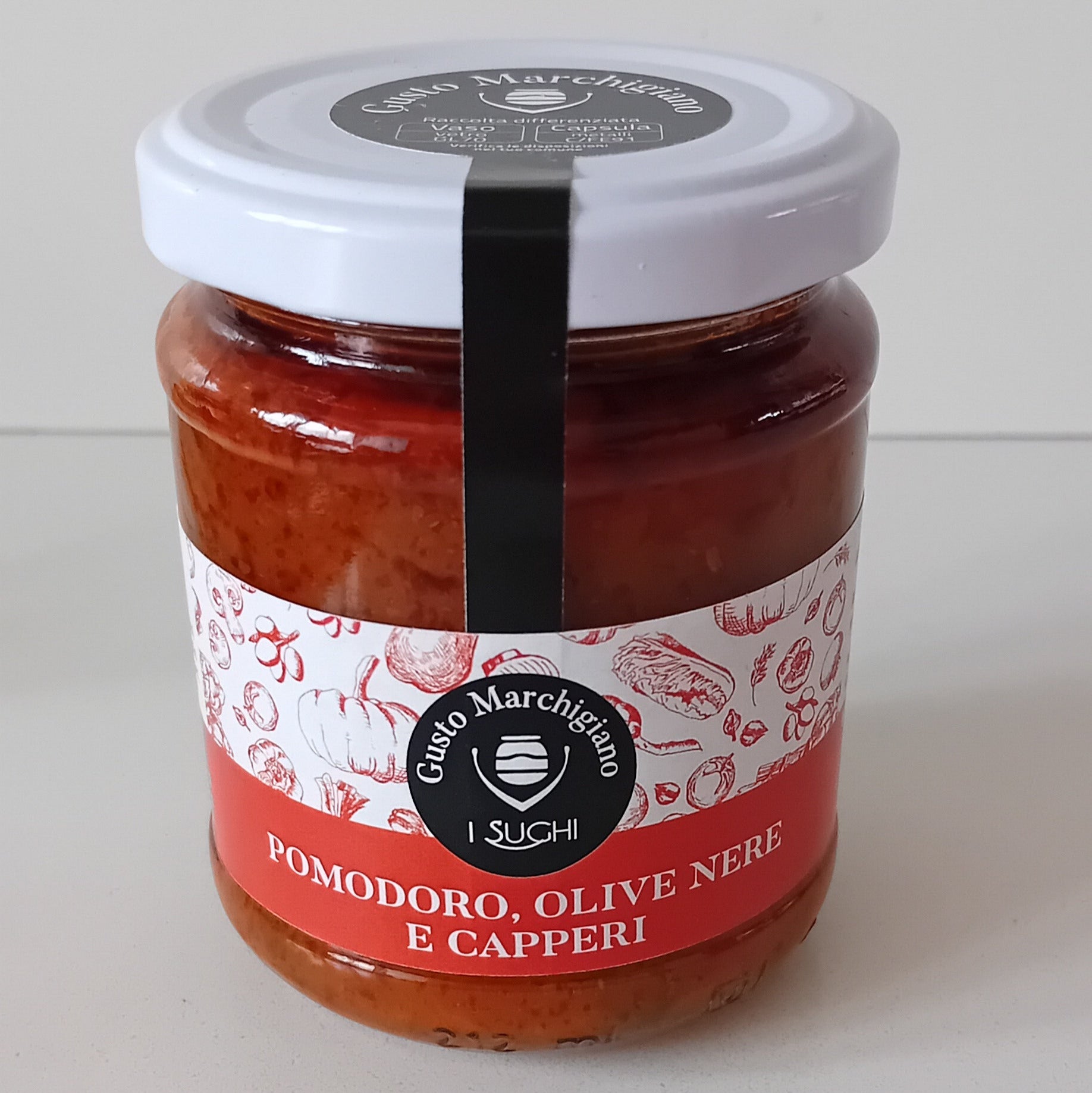 sugo di pomooro olive e capperi