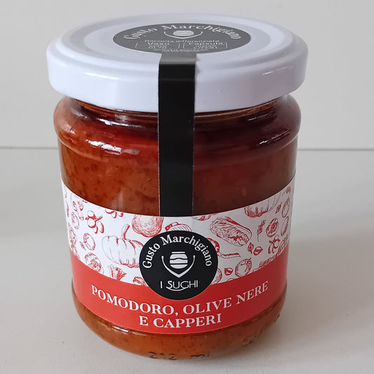 sugo di pomooro olive e capperi